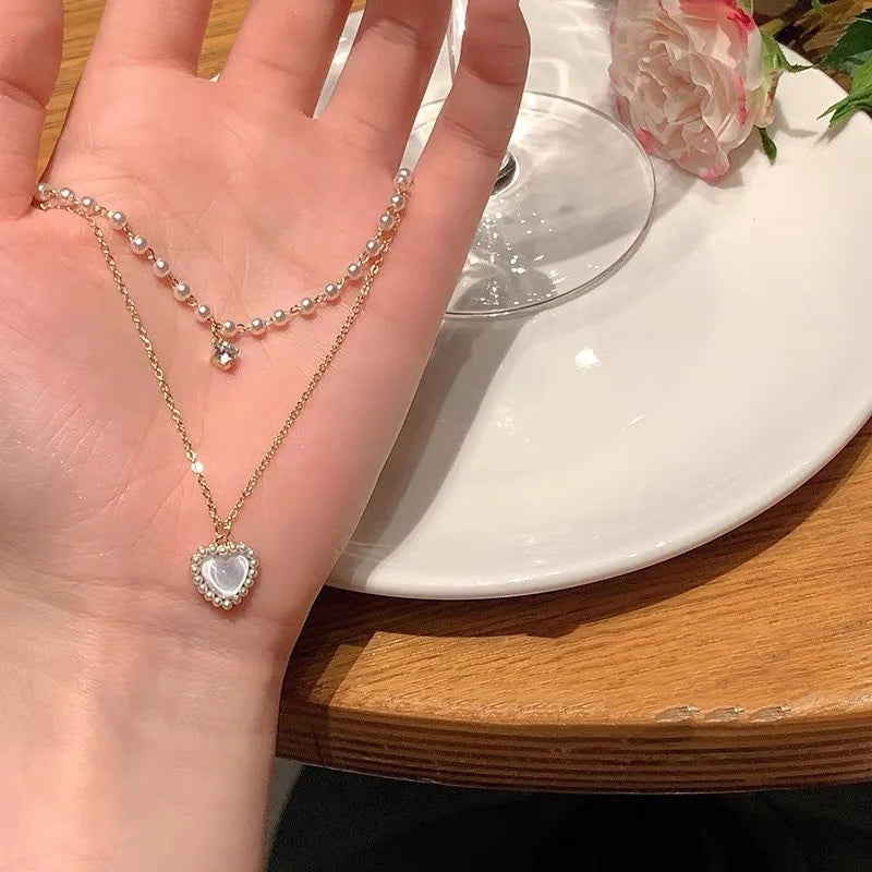 Tassel Necklace for Women Golden Silver Color Triangle Pendant Sweater Long Necklace Gift for Friend Fashion Neck Jewelry