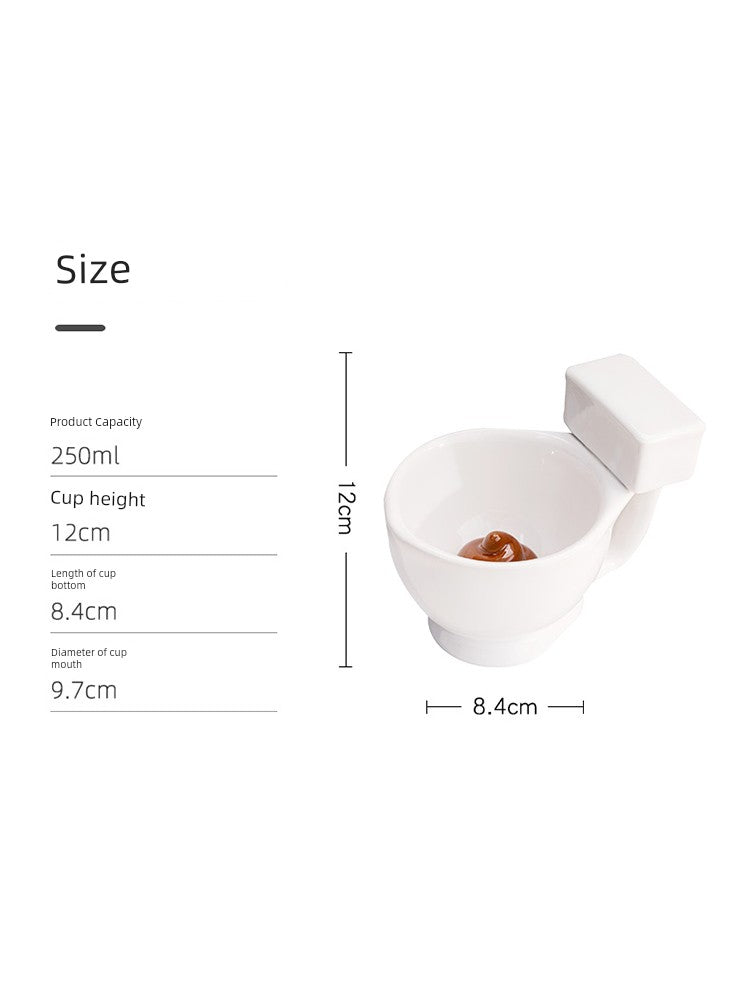 Poop Toilet Poop Shape Cup Trending Creative Funny Funny Tea Cup Urinal Poop Mug Water Glass
