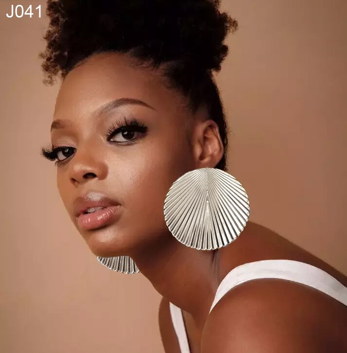 Fine Jewelry Big Round Earrings Stud Big Pendant Dangle Drop Earrings Flower Circle Hoop Earring Wedding Party Gifts