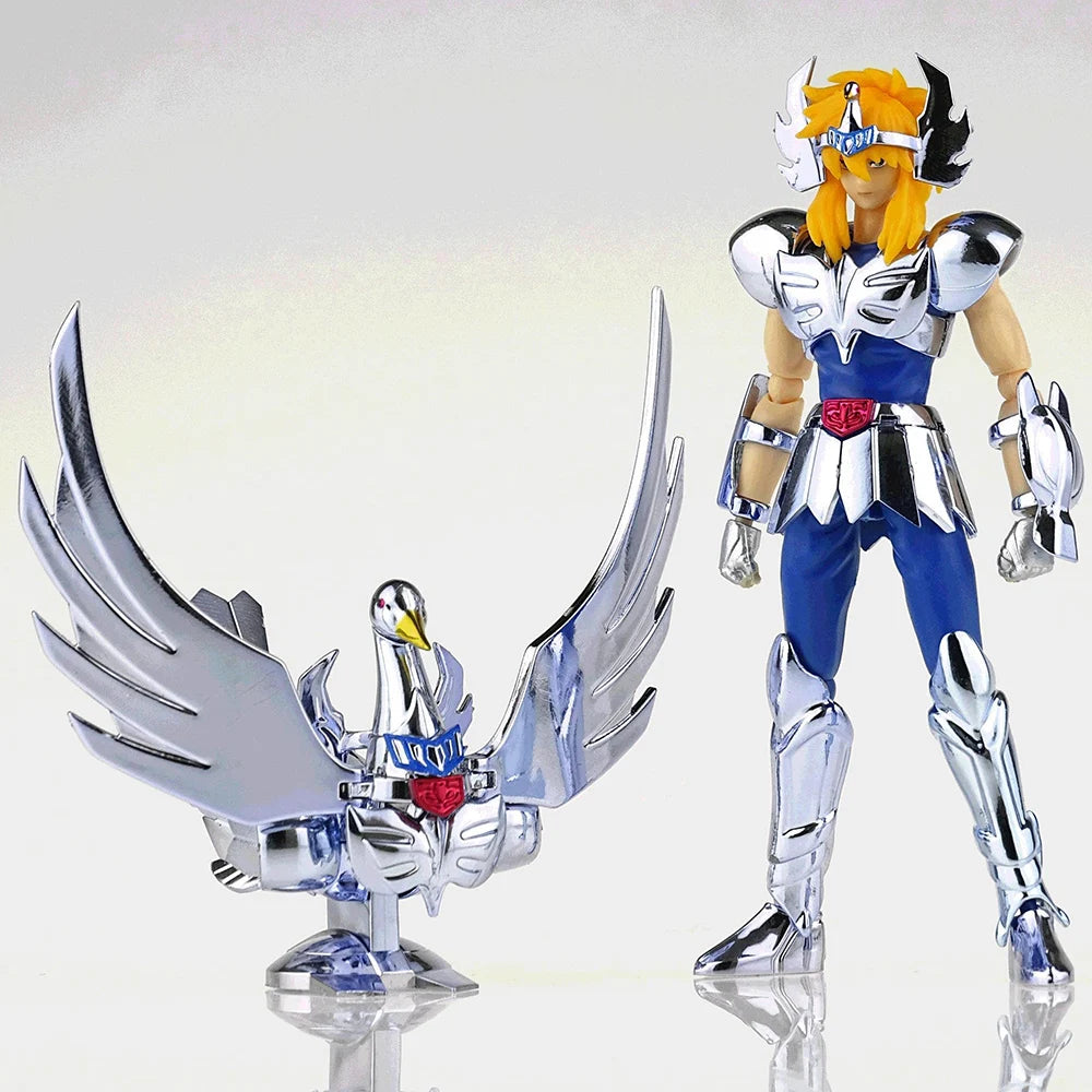 SG JModel Mini Saint Cloth Myth DDP EX Gold Saint Hyoga Cygnus With Object Bronze Saint Metal Armor Action Figure Toy D.D.P Size