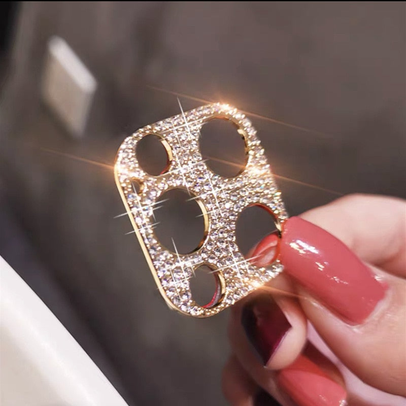 Camera Lens Protector For iPhone 14 13 12 11 Pro Max Hollow Glitter Rhinestones Camera Protector For iphone 13 14 12 13 11Mini