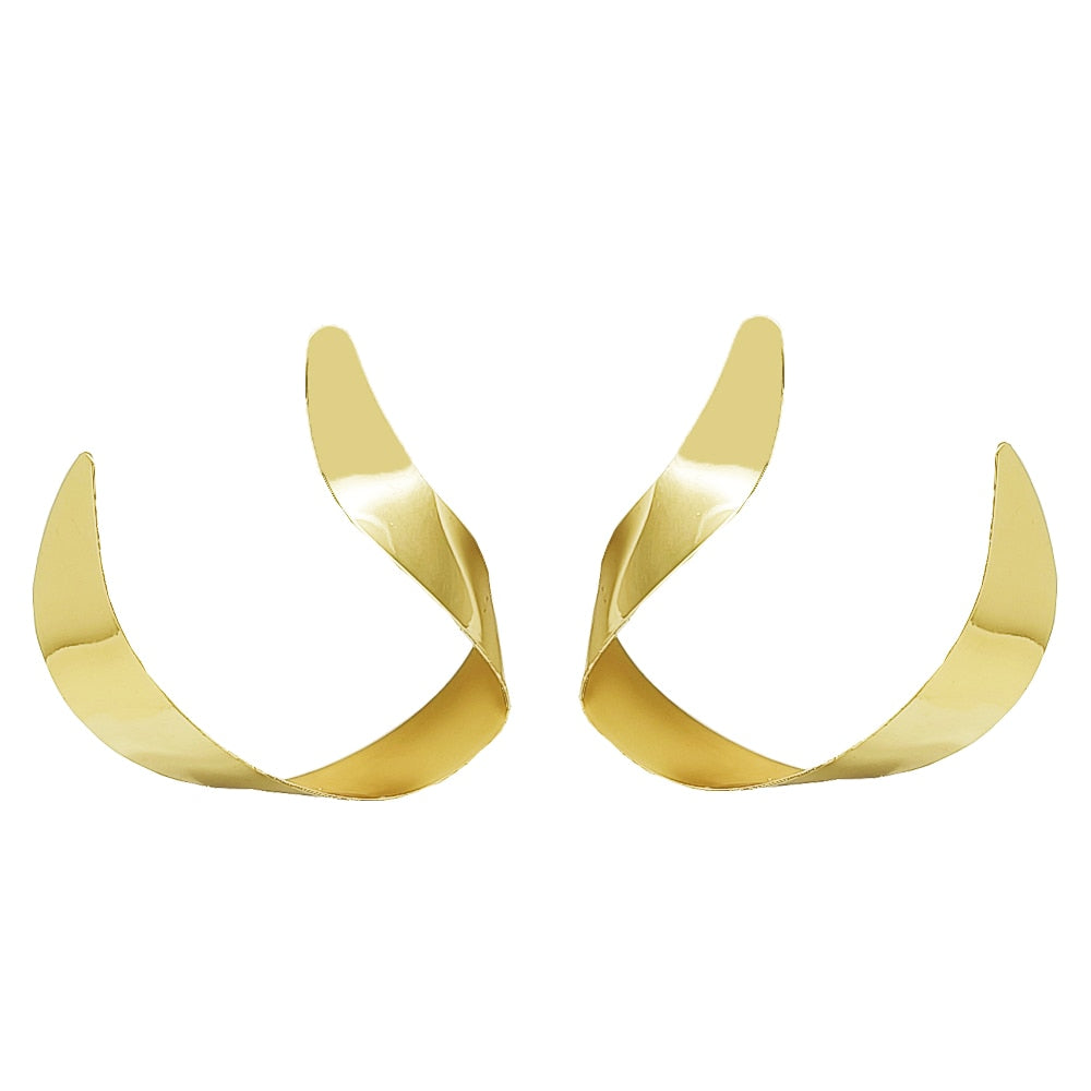 Special Design Irregular Metal Stud Earrings For Women Statement Big Earrings Unique Big Earring Drop Earring Trendy Jewelry