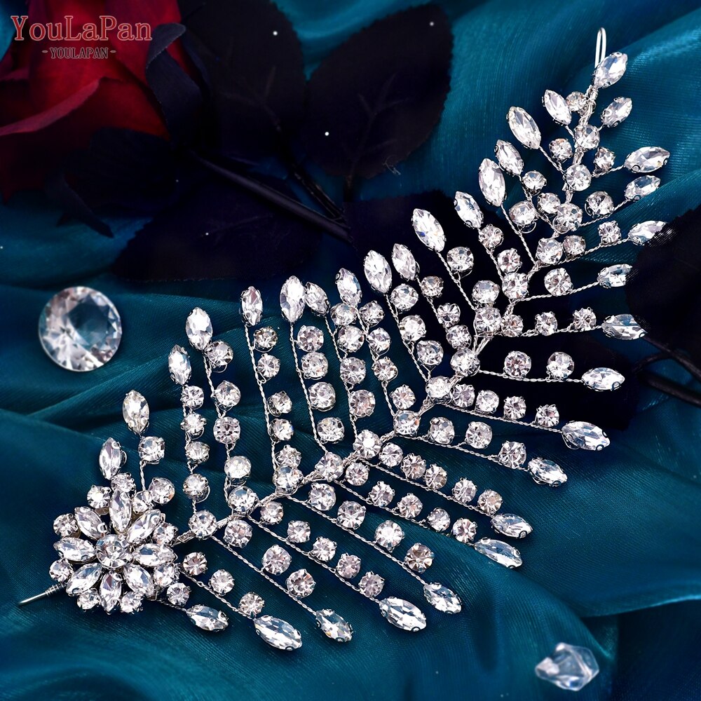 YouLaPan HP438 Shiny Bridal Headdress Luxury Wedding Headband Women Hair Accessories Queen Headpiece Party Banquet Headwear