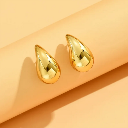 New Arrival Vintage Gold Color Water Drop Earrings for Women Free Shipping Items Jewelry Wholesale E8452