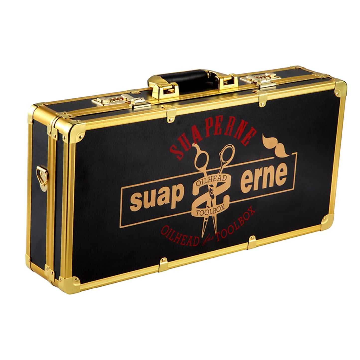 Portable Hairdressing Toolbox Large Code Aluminum Alloy Storage Bag Makeup Case Barber Hair Tools Accessories