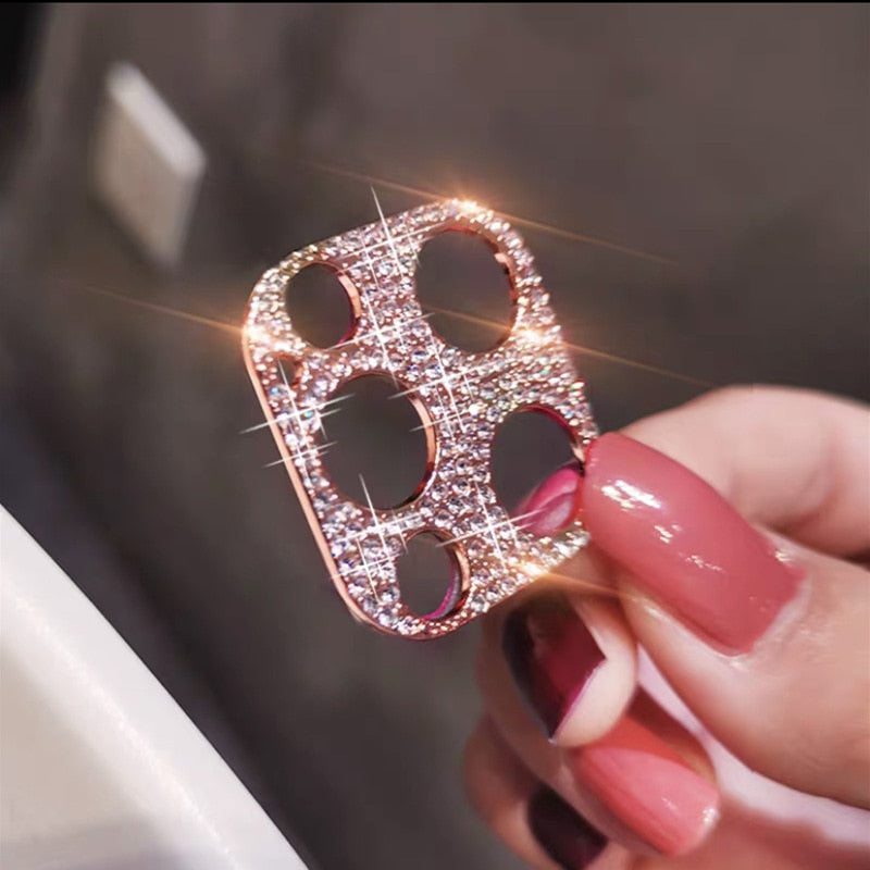 Camera Lens Protector For iPhone 14 13 12 11 Pro Max Hollow Glitter Rhinestones Camera Protector For iphone 13 14 12 13 11Mini