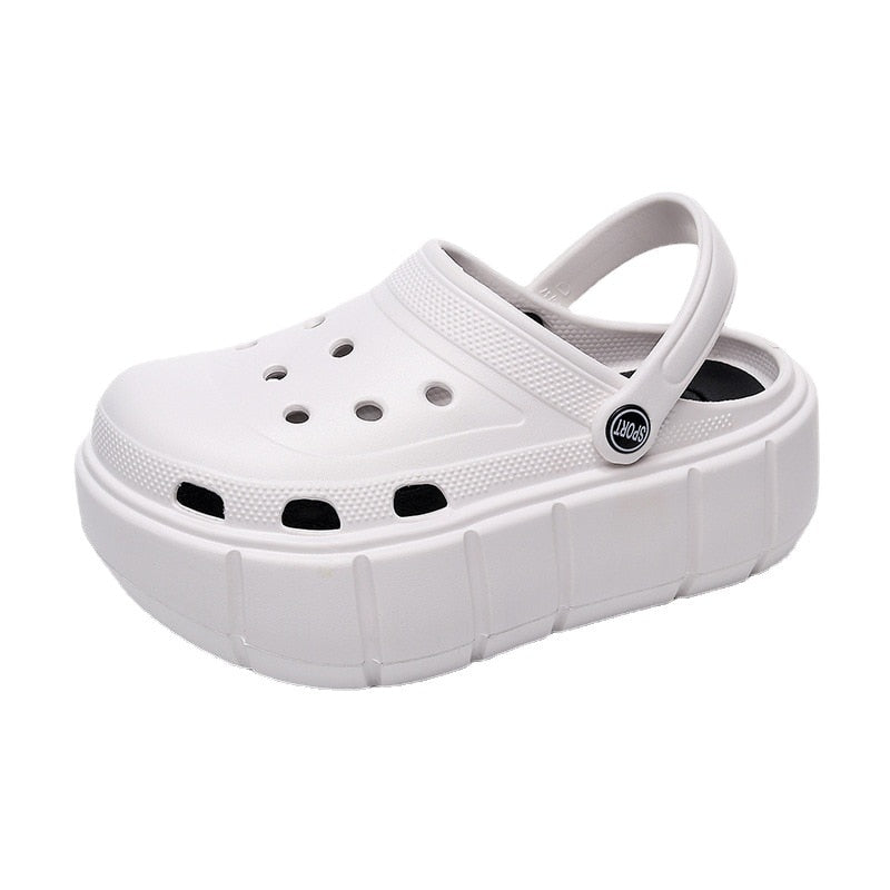 Fashion Charms Clog Shoes Outdoor Women Slippers Thick Sole High Quality Cross Summer Sandals For Girls