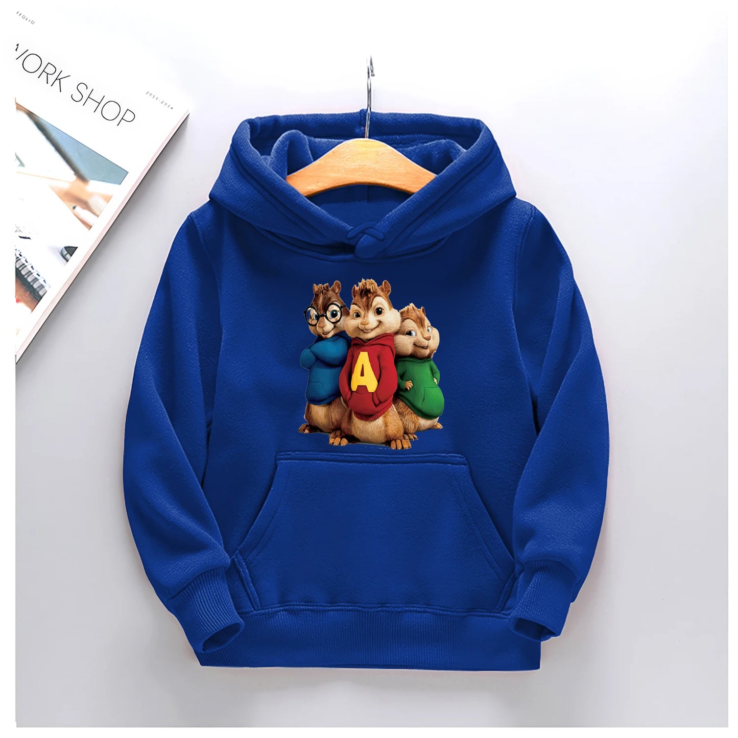 Alvin and The Chipmunks For 4-14 Years Children's Kids Cute Boys Girls Sweatshirt Soft Casual Vintage Brushed Cloth Hoodies Top