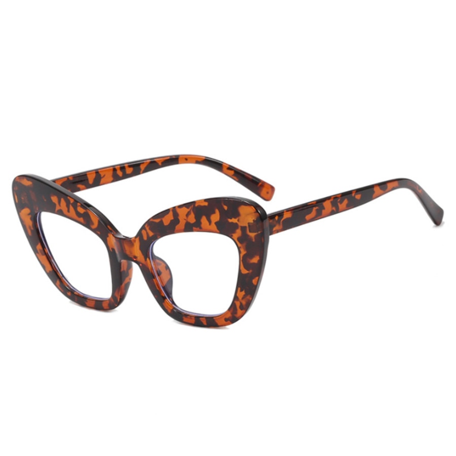 2022 New Fashion Vintage Anti Blue Light Cat Eye Women Glasse Retro Designer Eyeglasse Frame Ladies Ins Trending Clear Computer