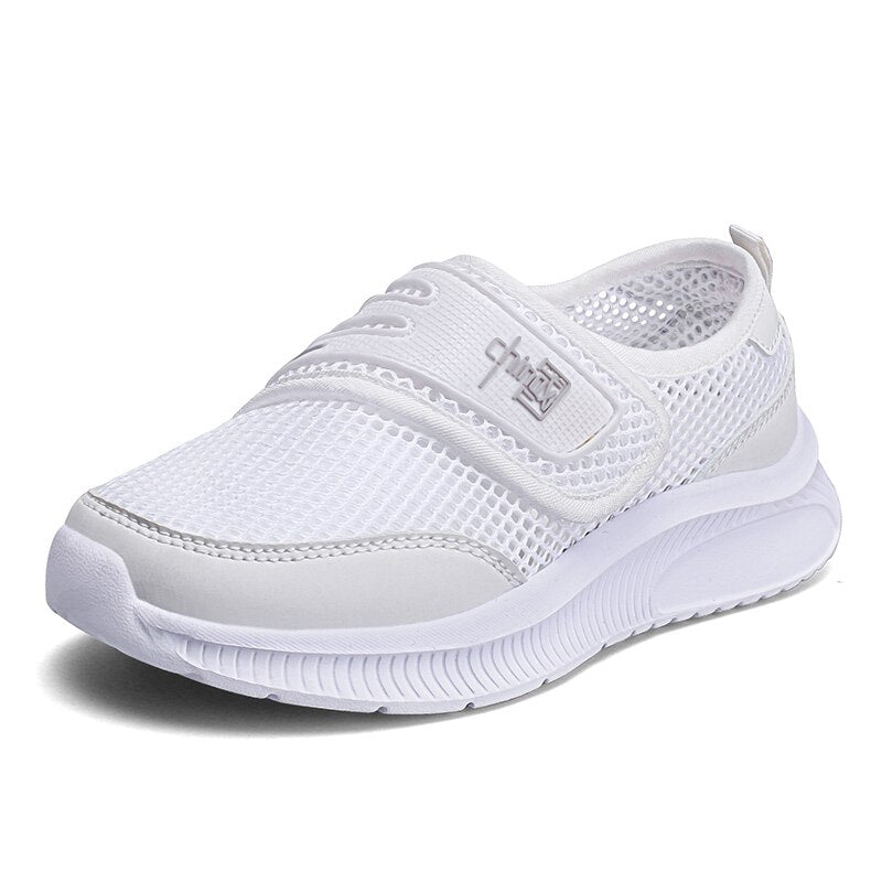 XZVZ Kids Sneakers Breathable Mesh Children's Casual Shoes Cute Buckle Design Boy Girls Flat Shoes Lightweight Kids Footwear