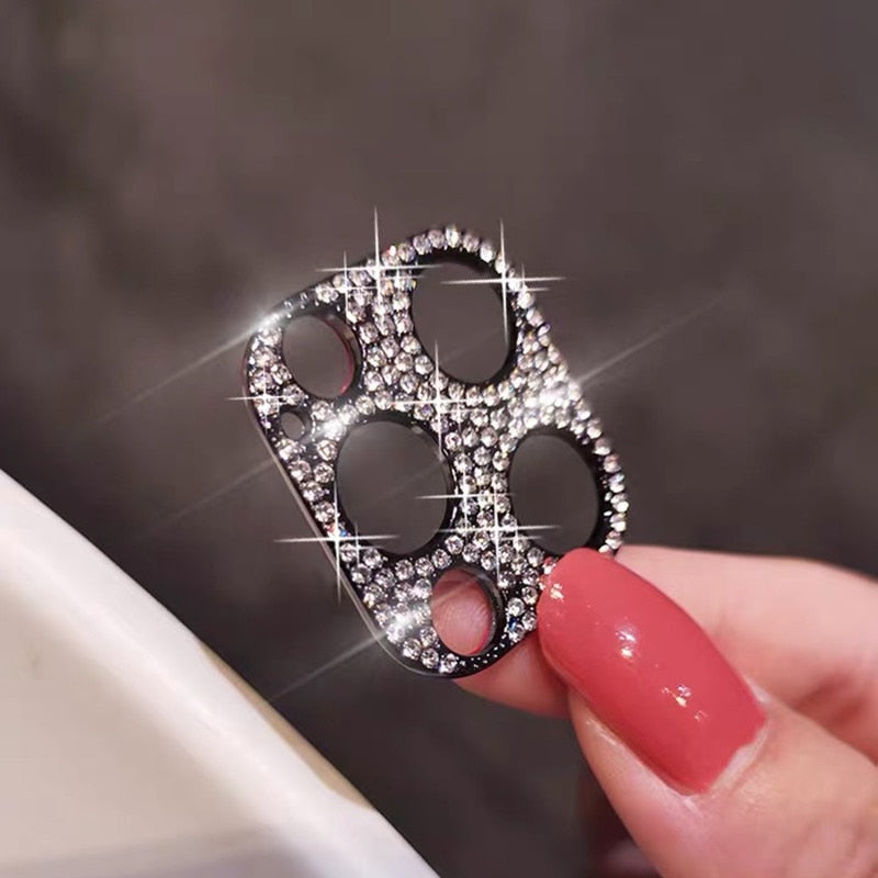 Camera Lens Protector For iPhone 14 13 12 11 Pro Max Hollow Glitter Rhinestones Camera Protector For iphone 13 14 12 13 11Mini