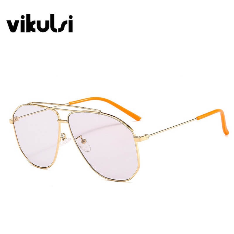 Unisex Pilot Sunglasses Women Men Luxury Double Beam Sun Glasses Men Vintage Driving Eyewear Ocean Lenses Shades zonnebril dame