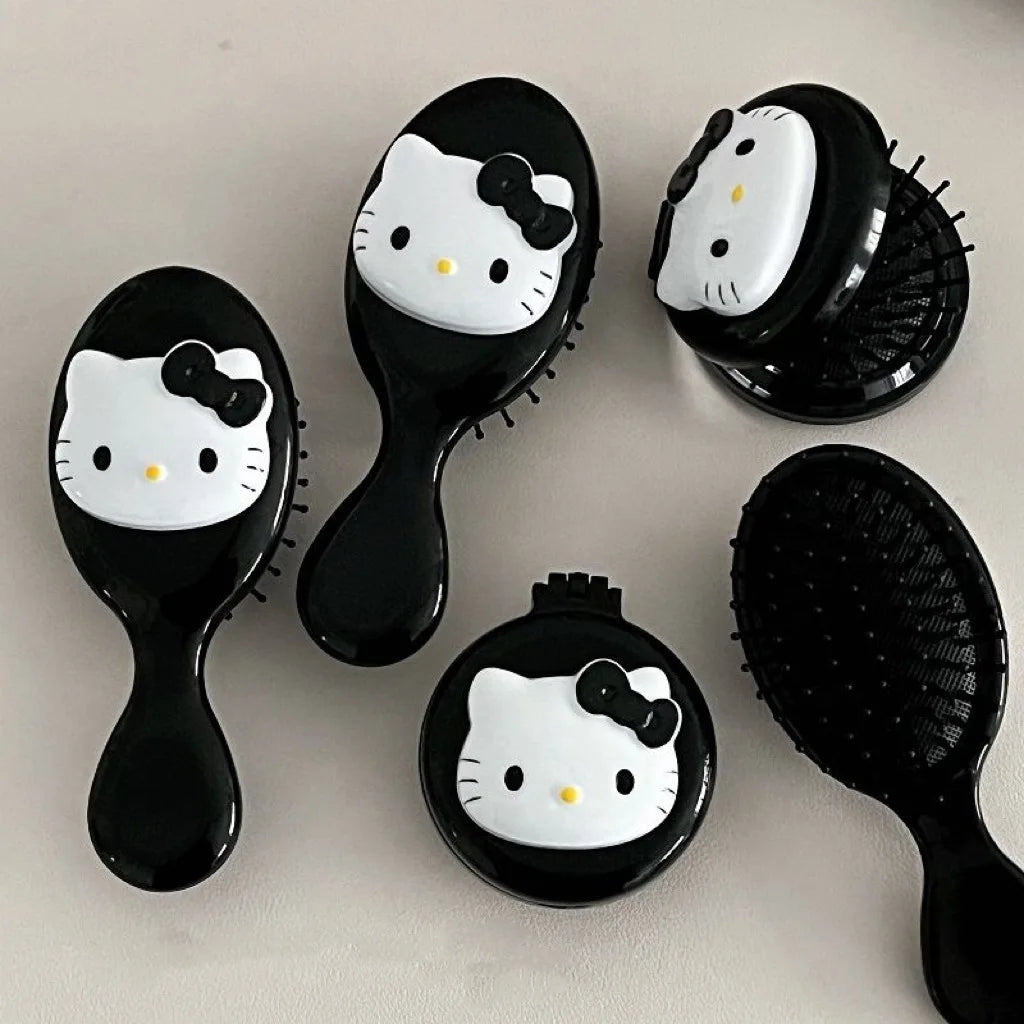 Sanrio Hello Kitty Kawaii Air Cushion Comb Cartoon Anime Kitty Cat Doll Girl Heart Cute Portable Comb Gifts for Girls