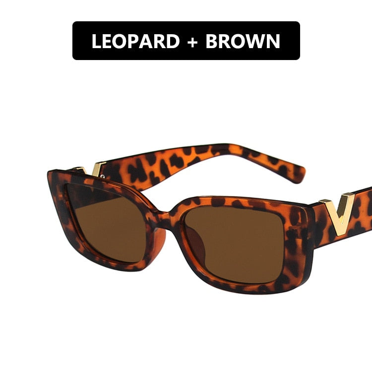 Retro Cat eyt Sunglasses Women 2023 Vintage Designer V Sun Glasses Men Fashion Rectangle Jelly Glasses Women lentes de sol mujer