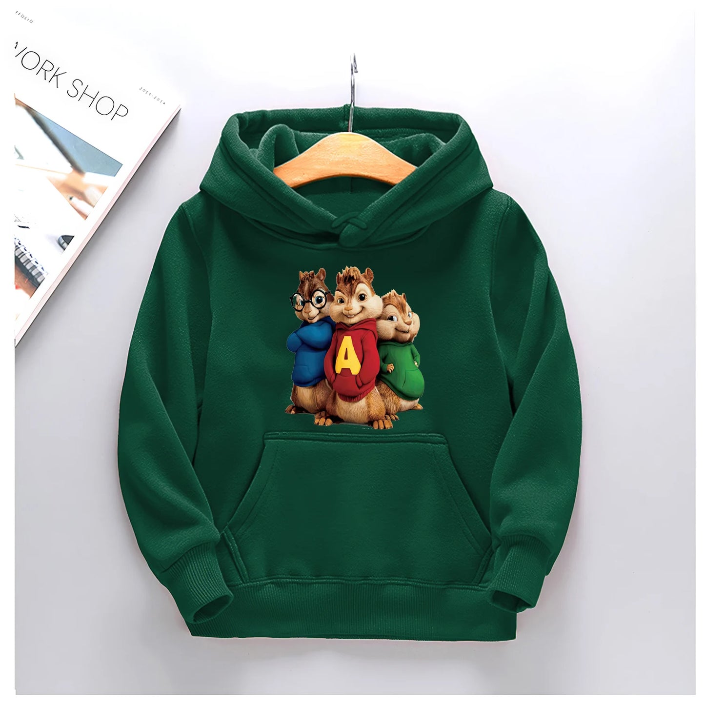 Alvin and The Chipmunks For 4-14 Years Children's Kids Cute Boys Girls Sweatshirt Soft Casual Vintage Brushed Cloth Hoodies Top