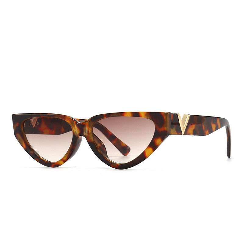 Retro Cat eyt Sunglasses Women 2023 Vintage Designer V Sun Glasses Men Fashion Rectangle Jelly Glasses Women lentes de sol mujer