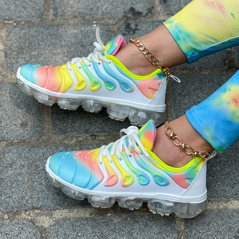 Red Casual Sports Shoes for Women Comfort Mesh Tennis Shoes Light Sneakers Women 2023 New Plus Size 43 Student Vulcanized Shoe