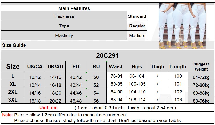 Plus Size Sexy Hollow Out White Skinny Jeans 3XL Summer Streetwear Women High Waist Ripped Lace Up Bandage Denim Pencil Pants