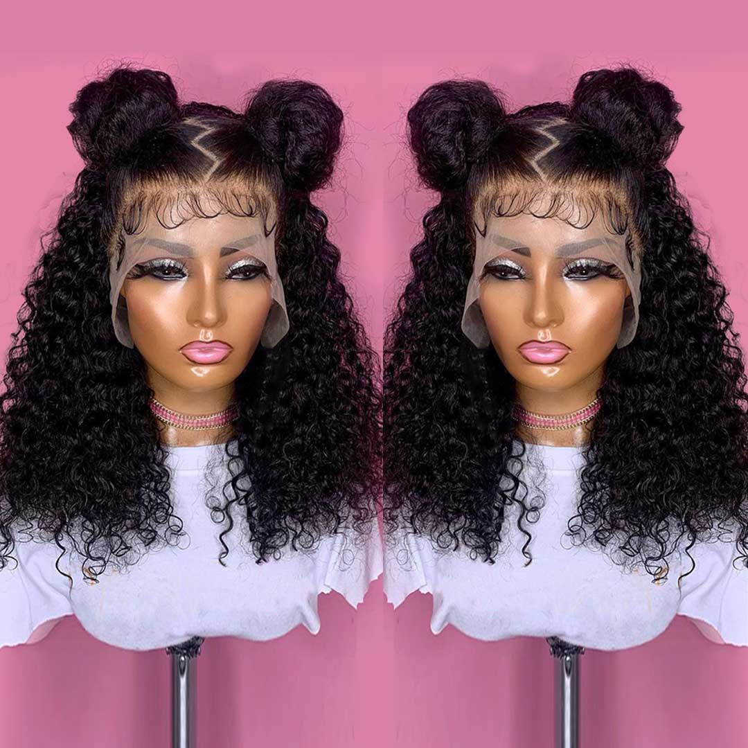 Short Bob Wig Jerry Curly Lace Front Human Hair Wigs for Women Pre Pluck 4x4 Closure Wig Transparent Deep Wave Frontal Wig 180%
