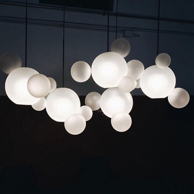 Modern Decor Led Chandeliers for Living Room Indoor Lighting Glass Lampshade Kitchen Ceiling Chandelier Dining Room Pendant Lamp