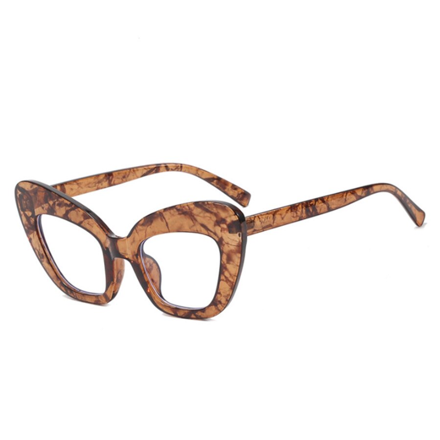 2022 New Fashion Vintage Anti Blue Light Cat Eye Women Glasse Retro Designer Eyeglasse Frame Ladies Ins Trending Clear Computer