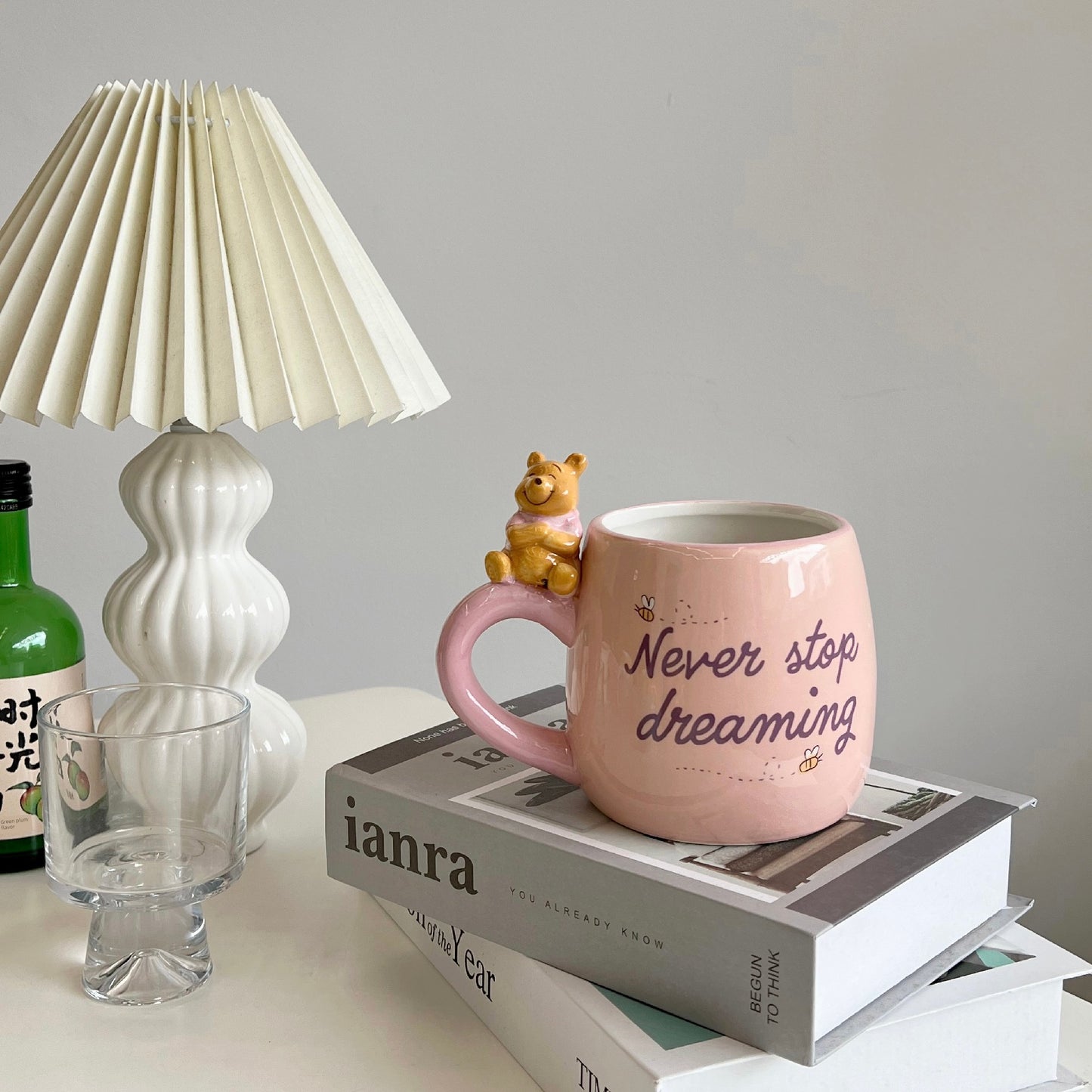 Ceramic Water Cup Large Capacity Winnie the Pooh Water Cup Winnie the Pooh Cute Cartoon Three-Dimensional Mug Creative Milk Cup