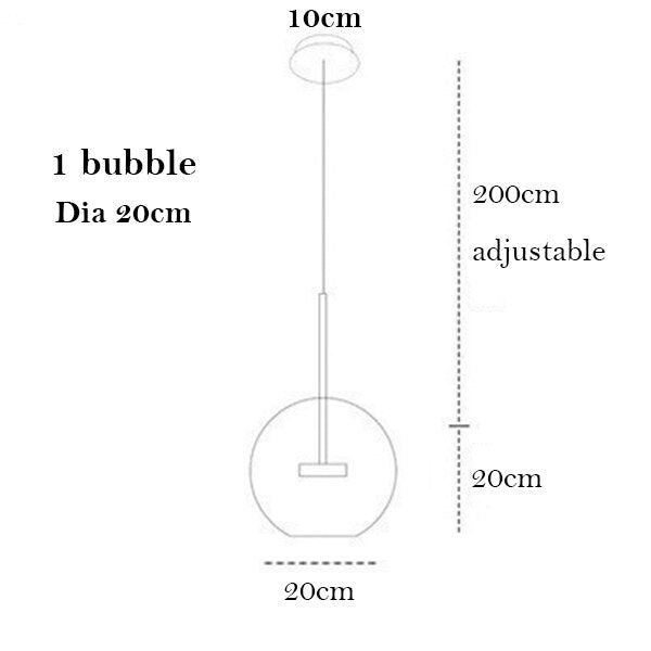 Modern Decor Led Chandeliers for Living Room Indoor Lighting Glass Lampshade Kitchen Ceiling Chandelier Dining Room Pendant Lamp