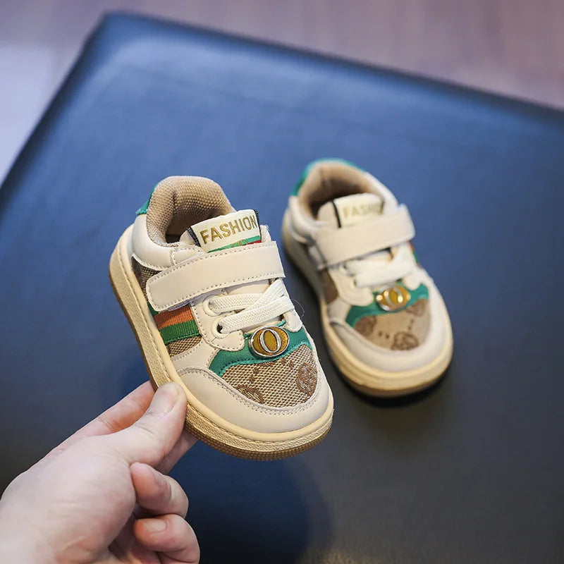 New Style Children's Canva Shoes 2024 Spring Autumn New Men's Baby Fabric Shoes Fashionable Board For Boys Girls