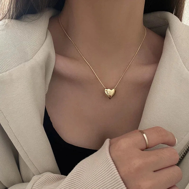 Tassel Necklace for Women Golden Silver Color Triangle Pendant Sweater Long Necklace Gift for Friend Fashion Neck Jewelry