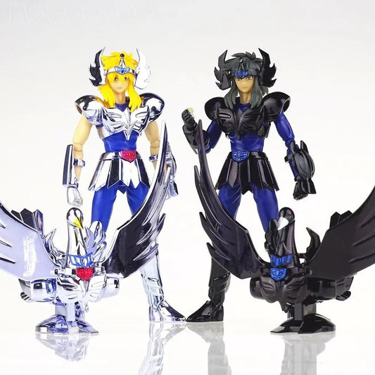 SG JModel Mini Saint Cloth Myth DDP EX Gold Saint Hyoga Cygnus With Object Bronze Saint Metal Armor Action Figure Toy D.D.P Size