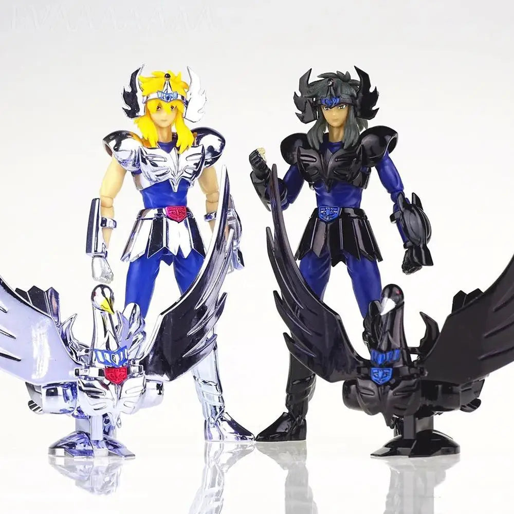 SG JModel Mini Saint Cloth Myth DDP EX Gold Saint Hyoga Cygnus With Object Bronze Saint Metal Armor Action Figure Toy D.D.P Size