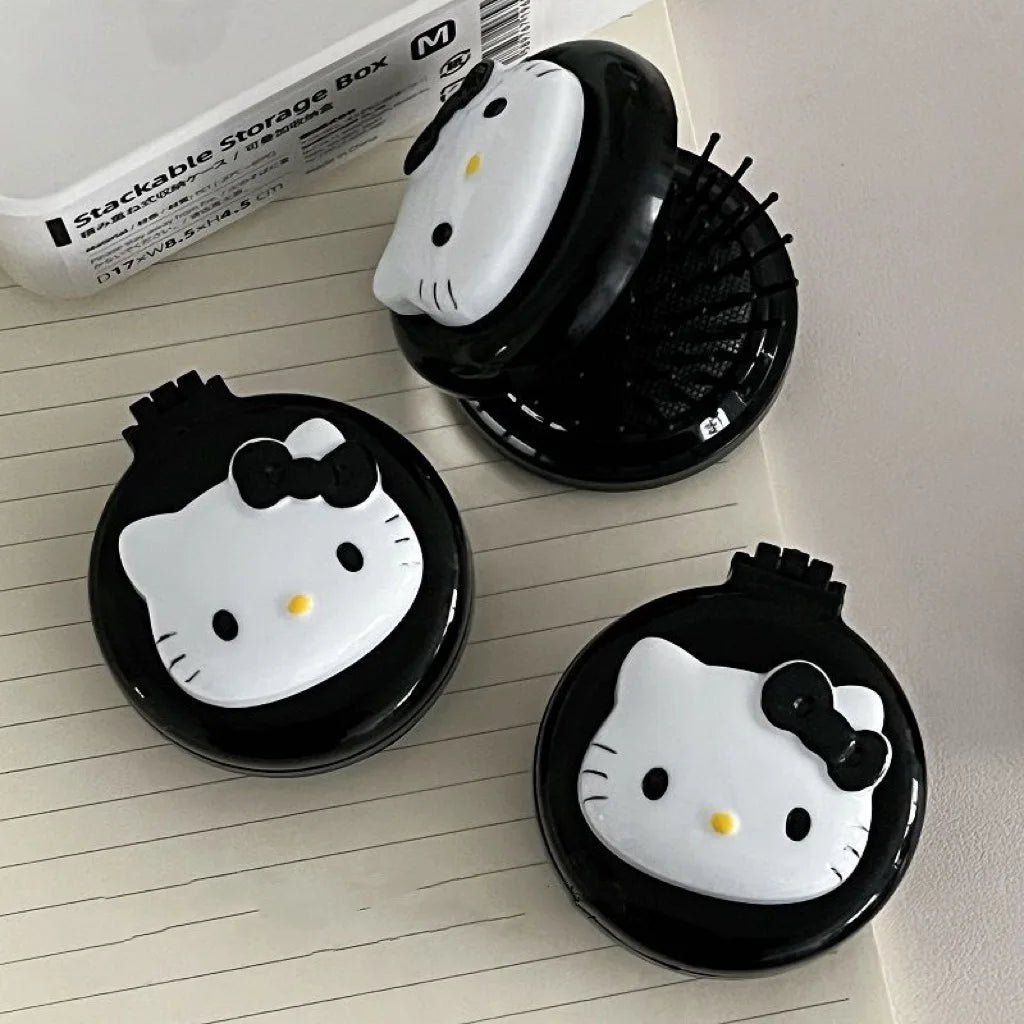 Sanrio Hello Kitty Kawaii Air Cushion Comb Cartoon Anime Kitty Cat Doll Girl Heart Cute Portable Comb Gifts for Girls