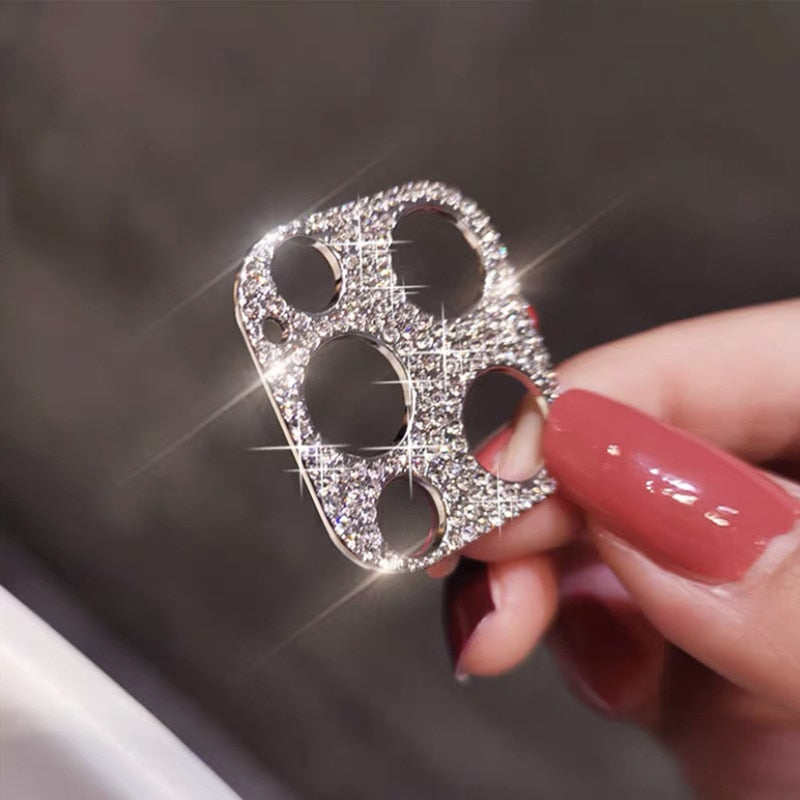 Camera Lens Protector For iPhone 14 13 12 11 Pro Max Hollow Glitter Rhinestones Camera Protector For iphone 13 14 12 13 11Mini