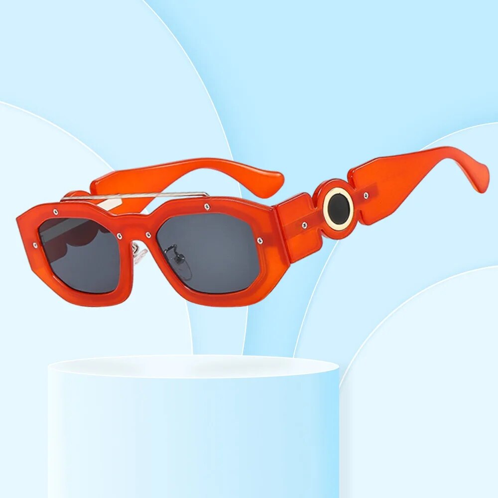 Classic Retro Square Sunglasses Men Women Luxury Brand Vintage Lens Gradient Rectangle Sun Glasses Female Popular Eyewear