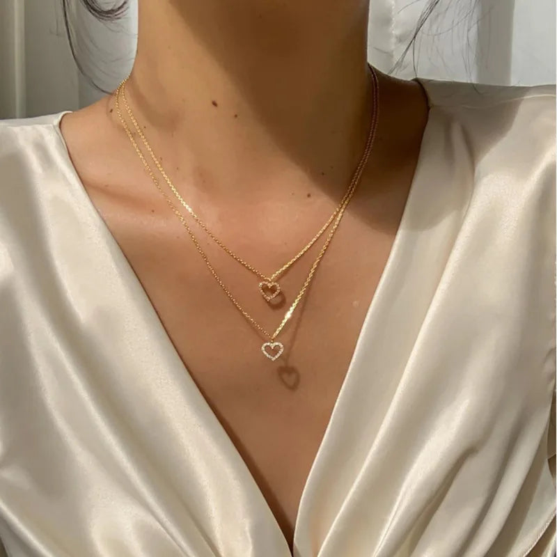 Tassel Necklace for Women Golden Silver Color Triangle Pendant Sweater Long Necklace Gift for Friend Fashion Neck Jewelry