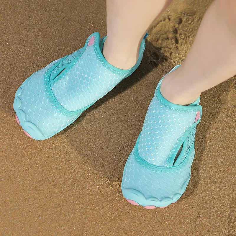 Kids Barefoot Shoes Aqua Shoes Anti-slip Socks Summer Beach Slippers Child Sneaker Sea Swimming Slippers Surfing Wading Footwear