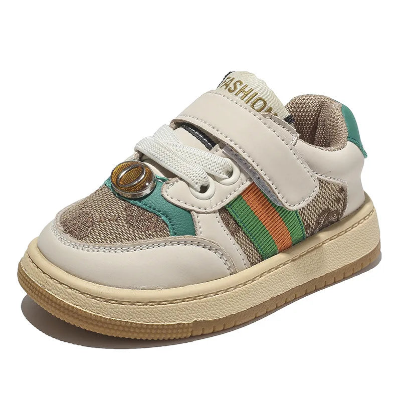 New Style Children's Canva Shoes 2024 Spring Autumn New Men's Baby Fabric Shoes Fashionable Board For Boys Girls