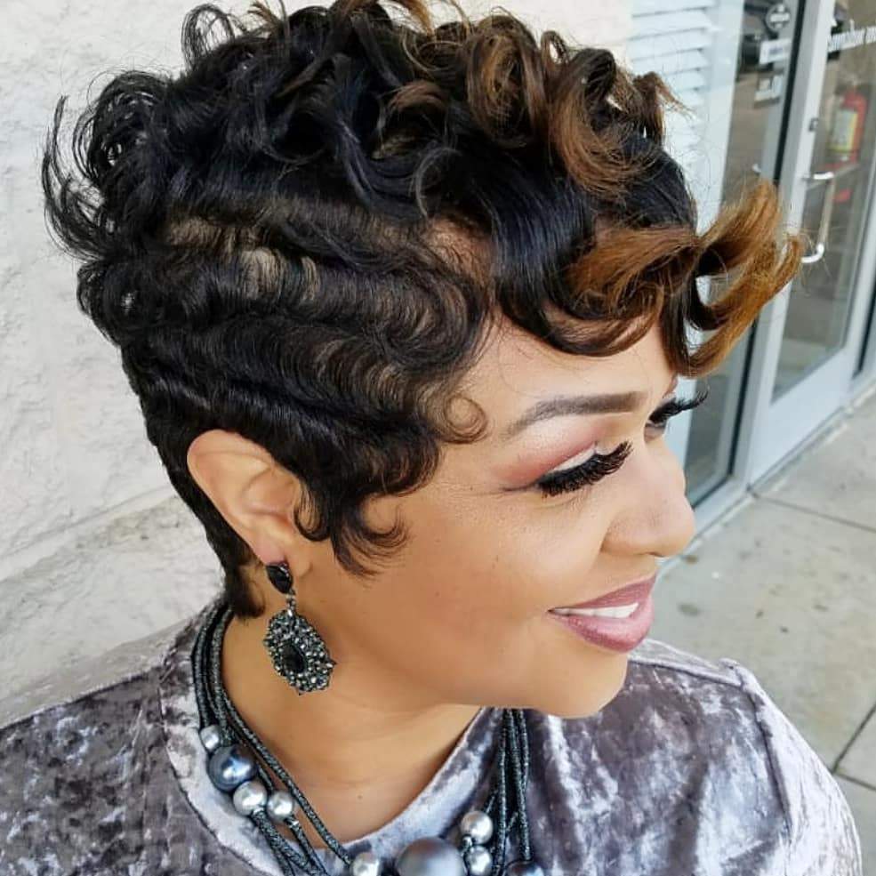 Fashion Short Kinky Curly Wig for Black Women Blonde To Black Synthetic Afro Curly Wig Natural As Real Hair Cosplay Party Peruca