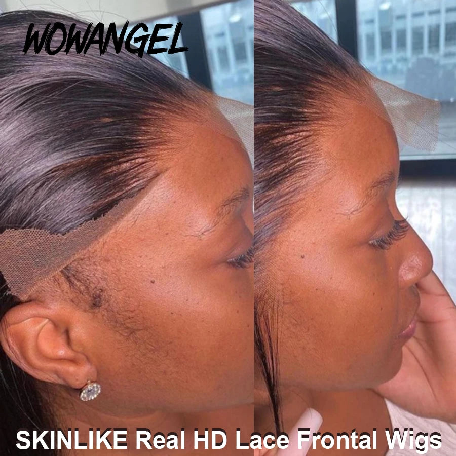 250% 34inch 13X6 HD Lace Front Wigs Straight HD Lace Frontal Human Hair Wigs Full Lace Wigs Pre Plucked Melt Skins For Women