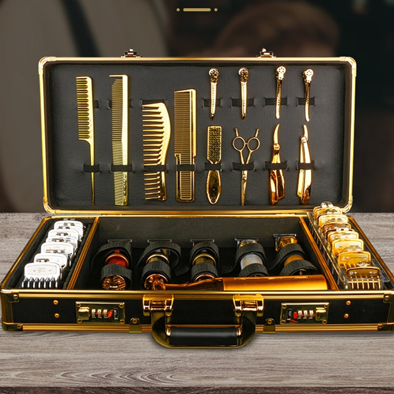 Portable Hairdressing Toolbox Large Code Aluminum Alloy Storage Bag Makeup Case Barber Hair Tools Accessories