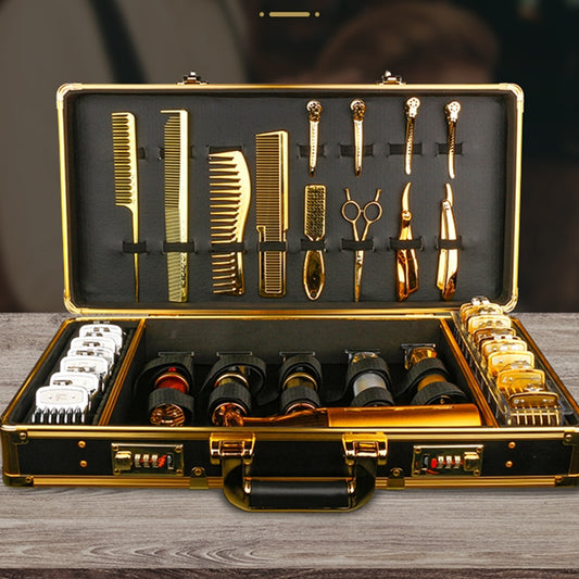 Portable Hairdressing Toolbox Large Code Aluminum Alloy Storage Bag Makeup Case Barber Hair Tools Accessories