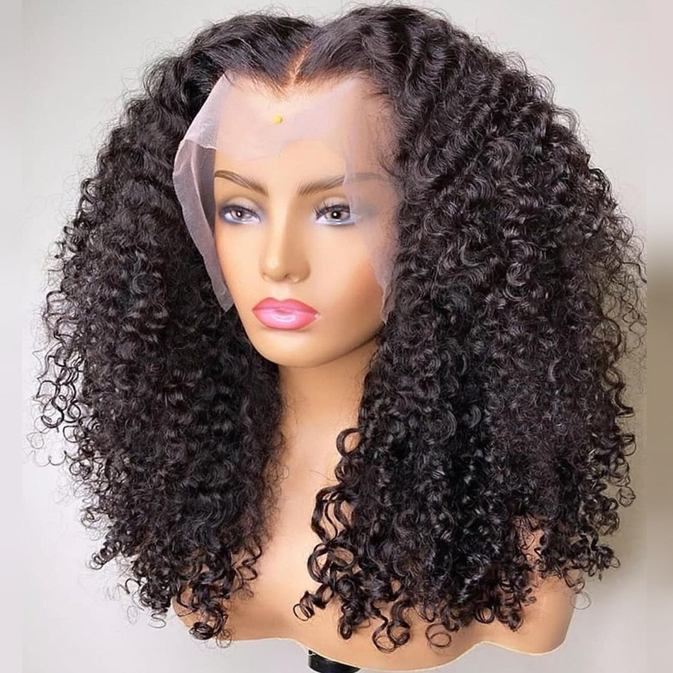 Short Bob Wig Jerry Curly Lace Front Human Hair Wigs for Women Pre Pluck 4x4 Closure Wig Transparent Deep Wave Frontal Wig 180%