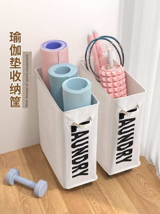 Yoga Mat Storage Basket Tube Fitness Sports Equipment Storage Rack Foam Roller Storage Rack Handy Gadget Storage Basket Sports